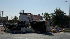Mersin'de Zincirleme Tır Kazası: 2 Yaralı