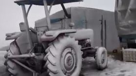 Mersin'in yüksek kesimlerinde kar yağışı