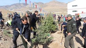 Oltu'da 3 bin fidan toprakla buluştu