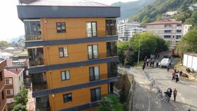 Ordu'da Yana Eğilen Bina için Yıkım Hazırlıkları Başlatıldı