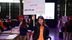 Osmangazi’de çocuklar haklarını pankartlara taşıdı