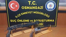 Osmangazi'de ruhsatsız silah imalatı operasyonu: 3 gözaltı