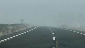 Patnos'ta yoğun sis ulaşımı olumsuz etkiledi