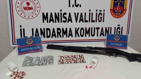Salihli'de Uyuşturucu Operasyonu: 91 Hap ve Av Tüfeği Ele Geçirildi