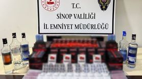 Sinop'ta kaçak içki ve cinsel içerikli ürün operasyonu: 1 gözaltı