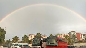 Sinop Türkeli’de çift uçlu gökkuşağı büyüledi