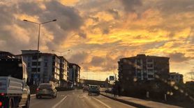 Tekirdağ'da Sabahın Altın Tonları: Süleymanpaşa'da Kartpostallık Gökyüzü