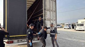 Tokat Erbaa'da tır dorsesinde 11 kaçak göçmen yakalandı