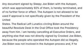 Trump, Biden döneminde 'Autopen' kullanıldığını iddia ederek kararları iptal etti