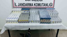 Van'da jandarma operasyonunda 3 bin 75 paket kaçak sigara ele geçirildi