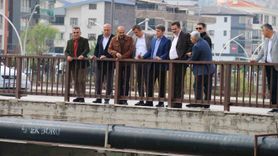 Yeşilırmak Nehri Amasya kesiminde 6 iş makinesiyle temizlik