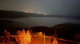 Batman'da Dicle Nehri 'sis denizi' görüntüsü