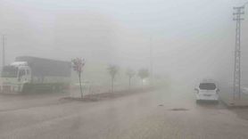 Besni'de sabah sis hayatı olumsuz etkiledi