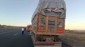 Bingöl'de seyir halindeki tırda balata yangını itfaiye tarafından söndürüldü