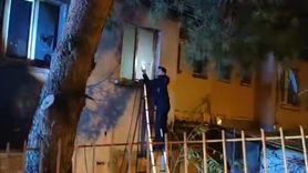 Bursa'da apartman yangını: İtfaiye camı kırıp vatandaşı kurtardı