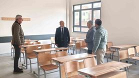 Çan'da Fen ve Anadolu Lisesi inşaatlarında saha incelemesi