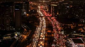 Cevizlibağ'da İş Çıkışında Trafik Yoğunluğu Havadan Görüntülendi