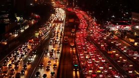 Cevizlibağ E-5'te akşam trafiği yüzde 81'e ulaştı