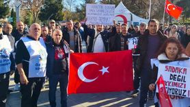 Çorlu’da işten çıkarılan işçiler Heykel Meydanı’nda hak arayışında