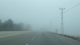 Çorum'da Yoğun Sis: Görüş 30 Metreye Düştü