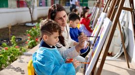 Didim Belediyesi Deniz Yıldızları Kreş ve Gündüz Bakımevi'nde Renkli Resim Etkinliği