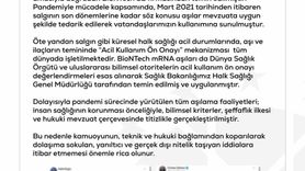 DMM: 'BioNTech aşısı Türkiye'ye gelmedi' iddiaları gerçeği yansıtmıyor