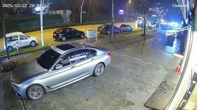 Düzce'de Taksi Park Halindeki Otomobile Çarparak Yan Yattı