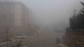 Elazığ'da Yoğun Sis: Görüş Mesafesi Yer Yer 3 Metreye Düştü