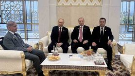 Erdoğan Aşkabat'ta Putin, Şerif ve Berdimuhammedov ile Görüştü