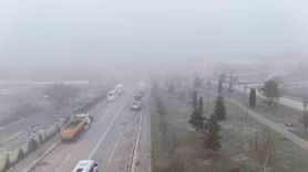 Eskişehir sabah sisle kaplandı — Dron görüntüleri