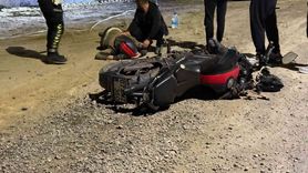Gazipaşa'da alkollü motosiklet sürücüsü direksiyon hakimiyetini kaybedip yaralandı