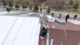 Hacı Rukiye Gazioğlu Huzurevi'nin çatısı yenileniyor