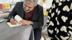 Hisarcık'ta birinci kitap fuarında öğrenci-yazar buluşması