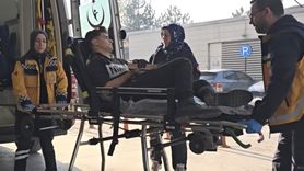 İnegöl'de çivi tabancasıyla yaralanan işçi itfaiye tarafından kurtarıldı