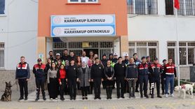 Jandarmadan Karayakup Okullarında trafik ve asayiş eğitimi