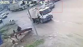 Karabük'te çarpışma ve kasksız motosiklet sürüşü kamerada