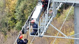 Kartepe teleferiğinde sezon öncesi kurtarma tatbikatı