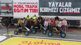 Kilis'te minik öğrencilere trafik eğitimi