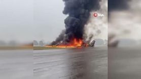 Kuzey Carolina'da Statesville Havaalanına iniş yapan özel jet düştü