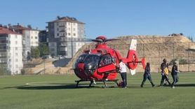 Malatya'da 77 yaşındaki hastaya ambulans helikopterle nakil