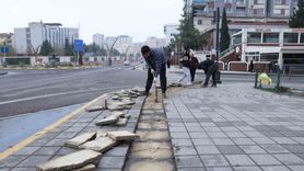 Mardin Büyükşehir Belediyesi'nden Engelli Yollarında Yenileme Çalışması