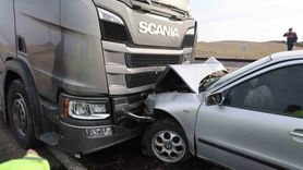 Nevşehir'de otomobil ile tır kafa kafaya çarpıştı: 1 ölü, 3 yaralı