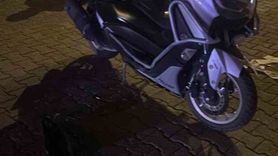 Osmaniye’de motosiklet kazası güvenlik kamerasında