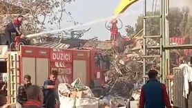 Osmaniye Düziçi'de geri dönüşüm iş yerinde yangın