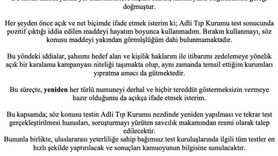 Sadettin Saran'dan Uyuşturucu Testi Açıklaması: 'Hayatım Boyunca Kullanmadım'