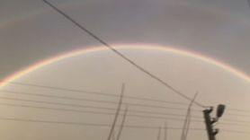 Serik'te Çifte Gökkuşağı Heyecanı Cep Telefonuna Yansıdı