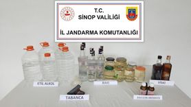 Sinop merkezinde kaçak alkol operasyonu: 3 gözaltı