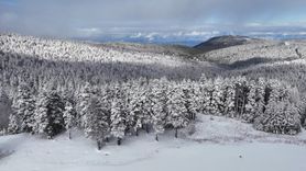 Uludağ'da kar örtüsü eridi: Zirvede kalınlık 6 santimetreye düştü