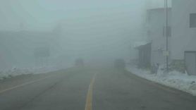 Uludağ’da sis görüşü 5 metreye kadar düştü