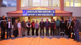 Vali Eldivan Aras Elektrik Dağıtım Bayburt Koordinatörlüğünü Ziyaret Etti